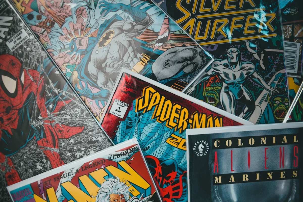 Comic book pages demonstrating panels and visual storytelling